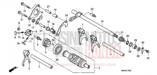 GEARSHIFT DRUM (VFR1200F) VFR1200FB de 2011